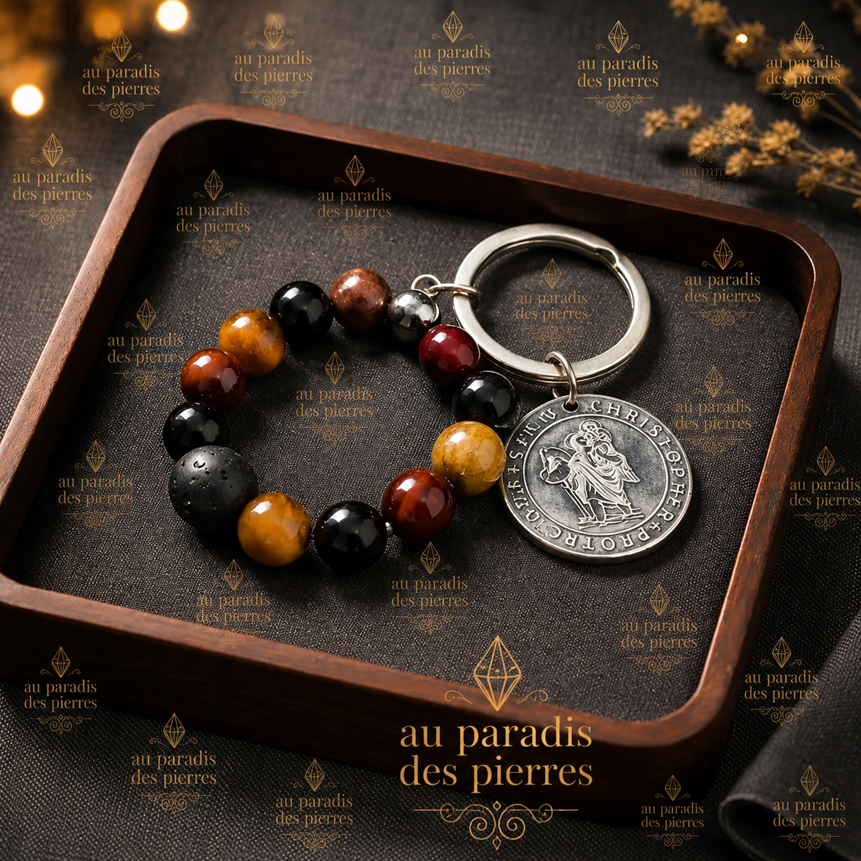 Porte clé protection saint Christophe