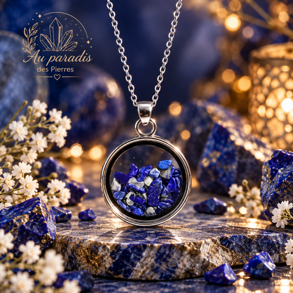 💙Pendentif lapis lazuli eclat de pierres naturelles 💙
