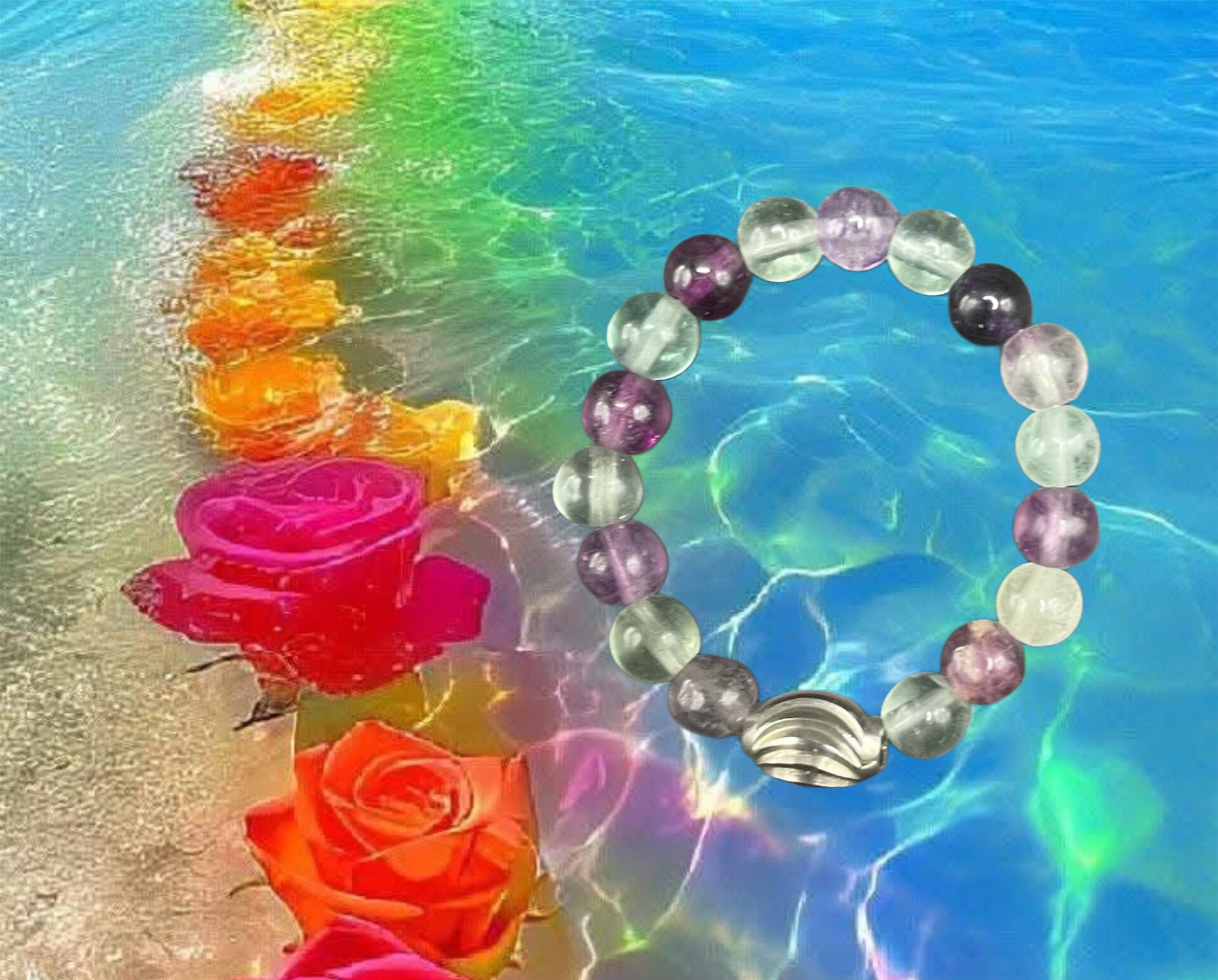 Bague élastique fluorite