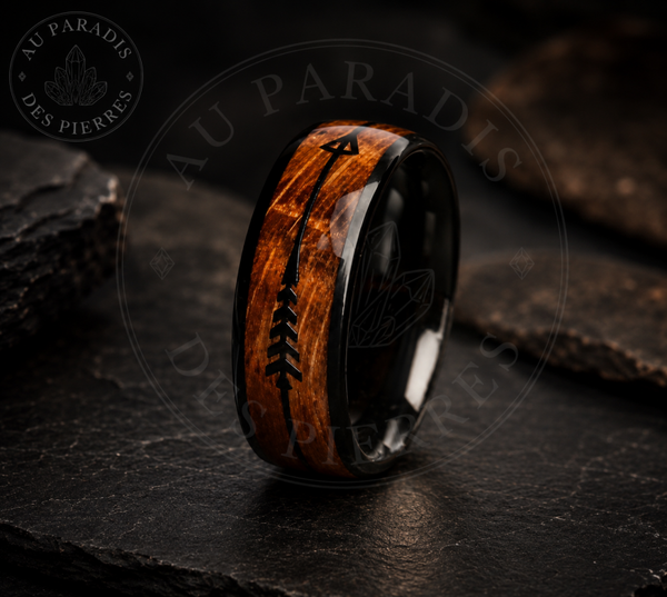 Bague homme edger Boise flèche