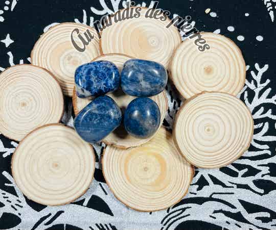 Pierre roulee sodalite (vendue à l’unité)