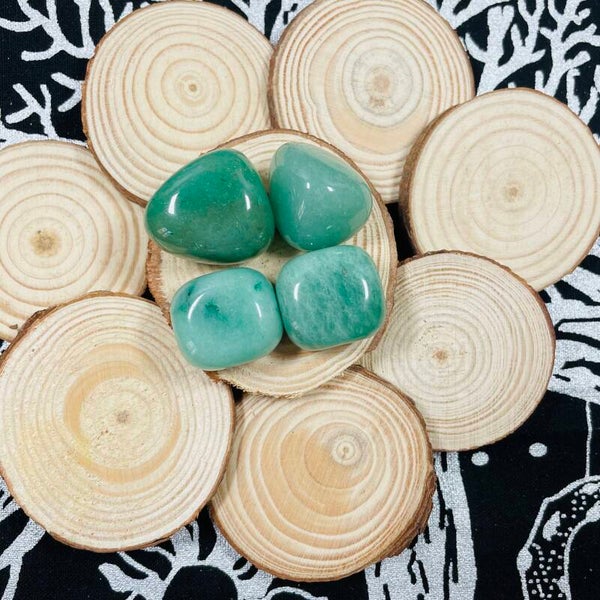 Pierre roulée aventurine verte (vendue à l’unité)