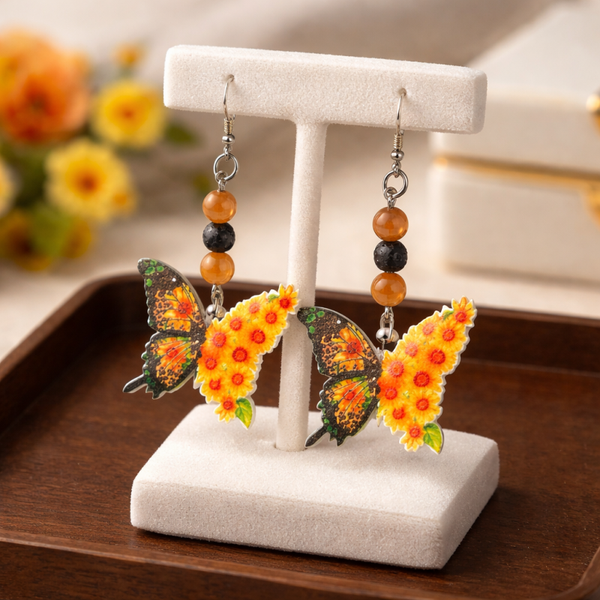 Boucle d’oreille papillon