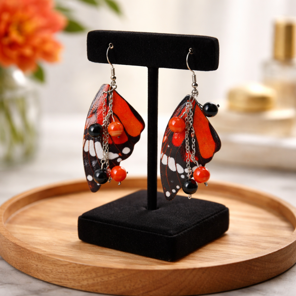 Boucles d’oreilles ailes papillon