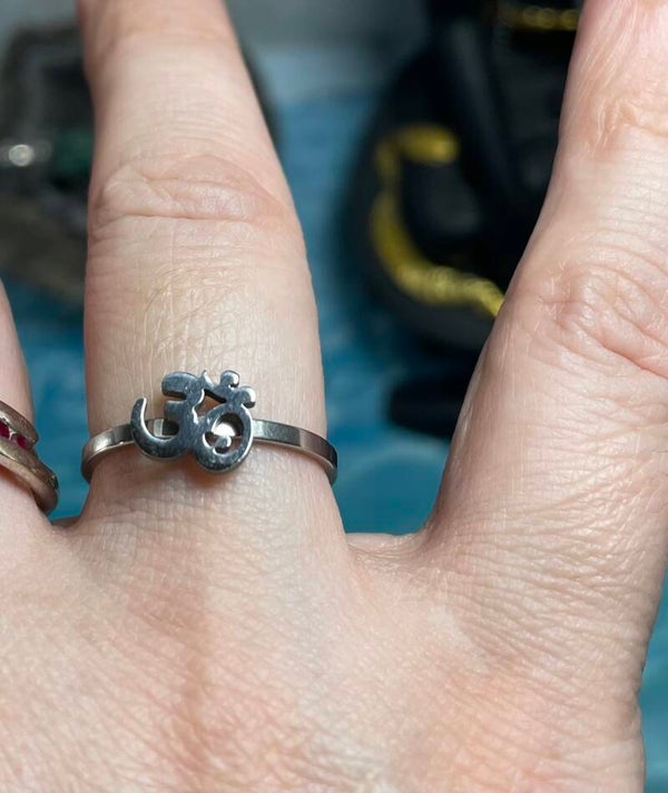 Bague réglable yoga OM