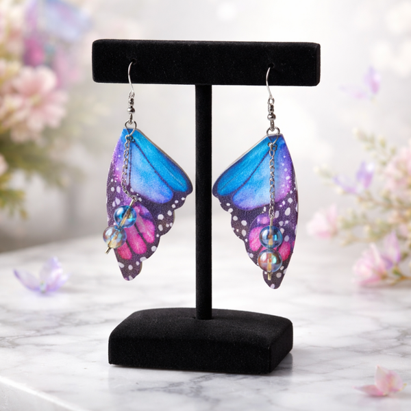 Boucles d’oreilles ailes papillons 🦋