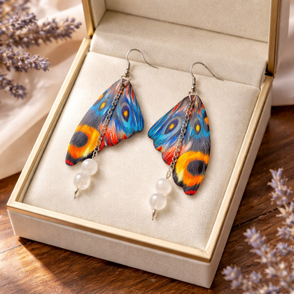 Boucles d’oreilles ailes papillon