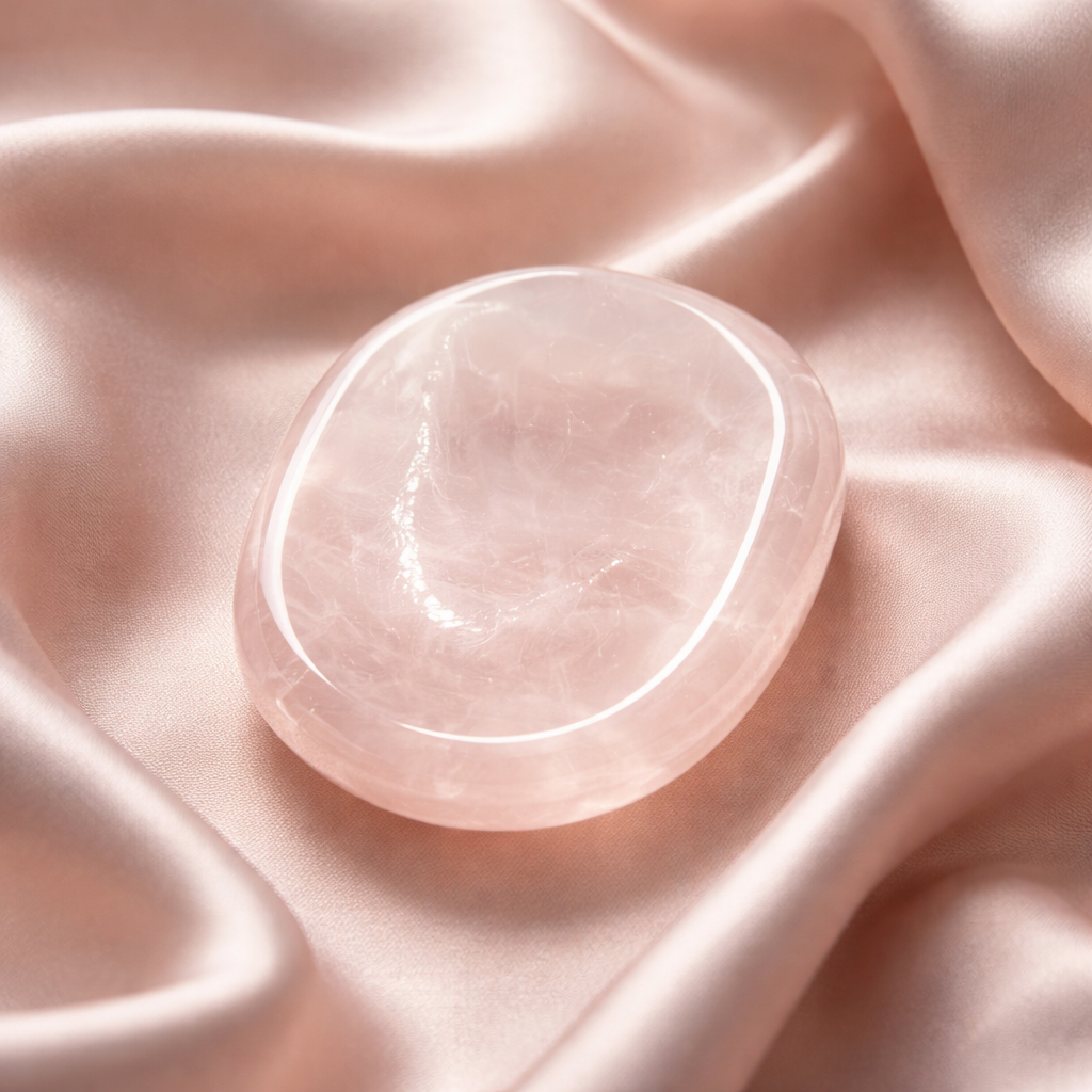 Galet anti stress quartz rose