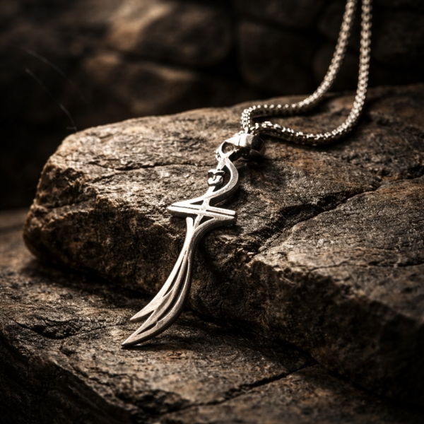 Pendentif épée Zulfiqar de l'imam Ali,