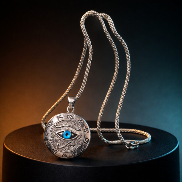 Collier talisman oeil d’Horus “protection,santé,chance”