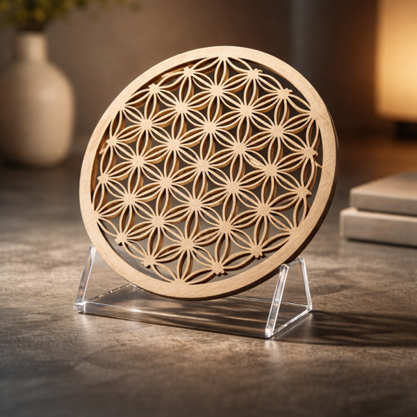 Fleur de vie en bois 10 cm