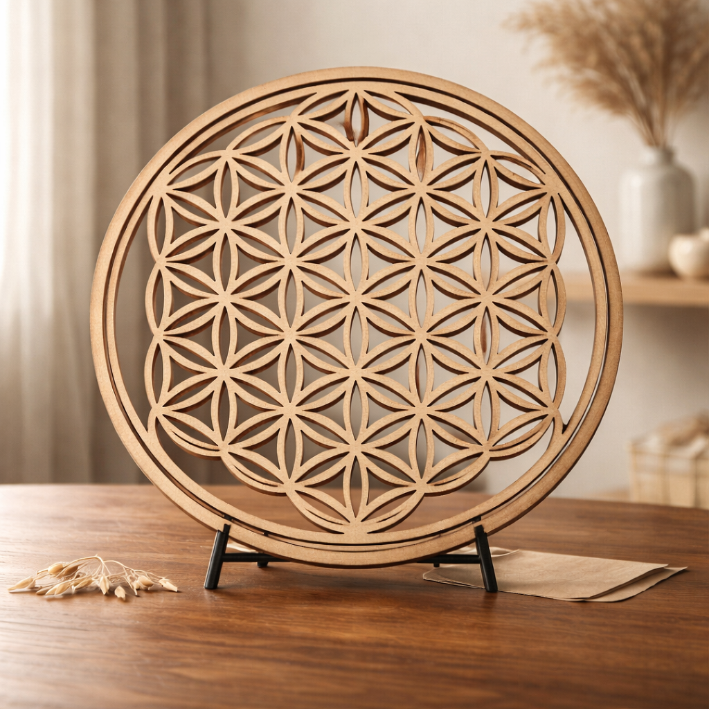 Fleur de vie en bois 20cm