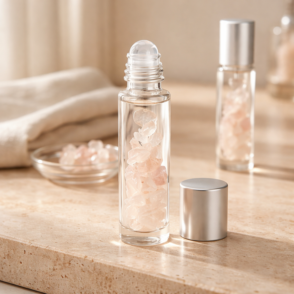 Roll On quartz rose rechargeable