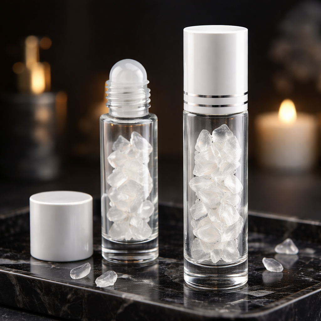 Roll On cristal de roche rechargeable