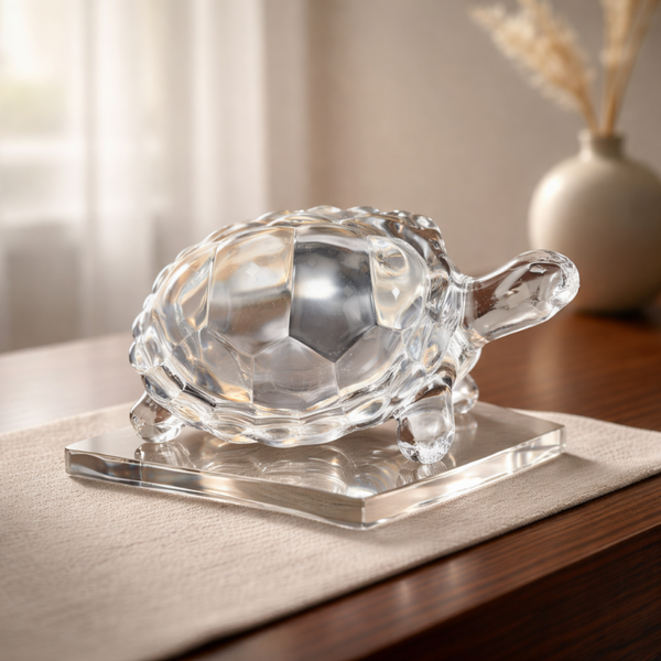 🐢Tortue en cristal de roche translucide 🐢