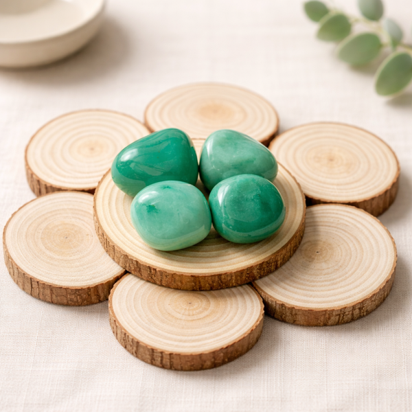 Pierre roulée aventurine verte (vendue à l’unité)