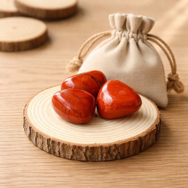 Pierre roulée jaspe rouge (vendue à l’unité)