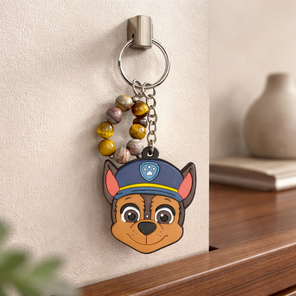 Chase et agate du botwsana et œil de tigre