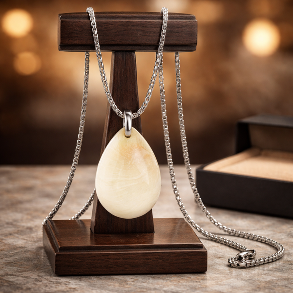 Pendentif œil sainte Lucie forme goutte