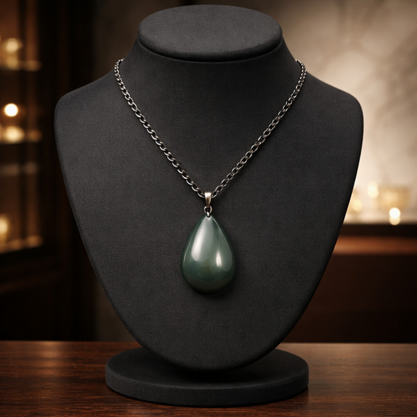 Pendentif obsidienne œil céleste