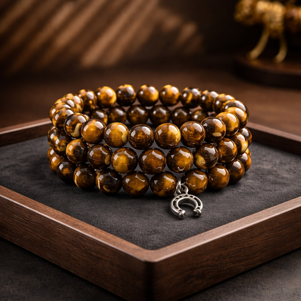 Bracelet multi tour œil de tigre