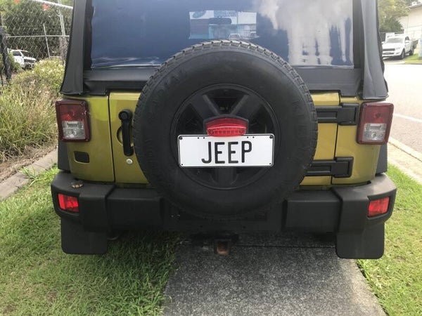 Rear Licence Plate Relocator