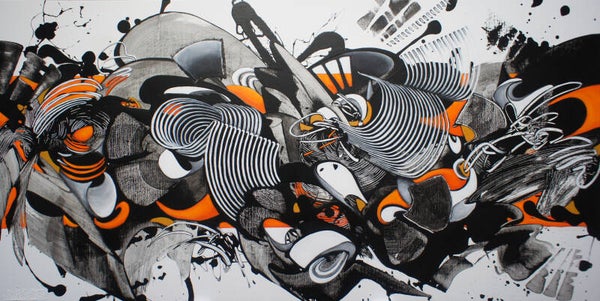 Live Life To The Max - Original Painting - 80x160x4cm - 31,4x63x1,6" - acrylics on canvas