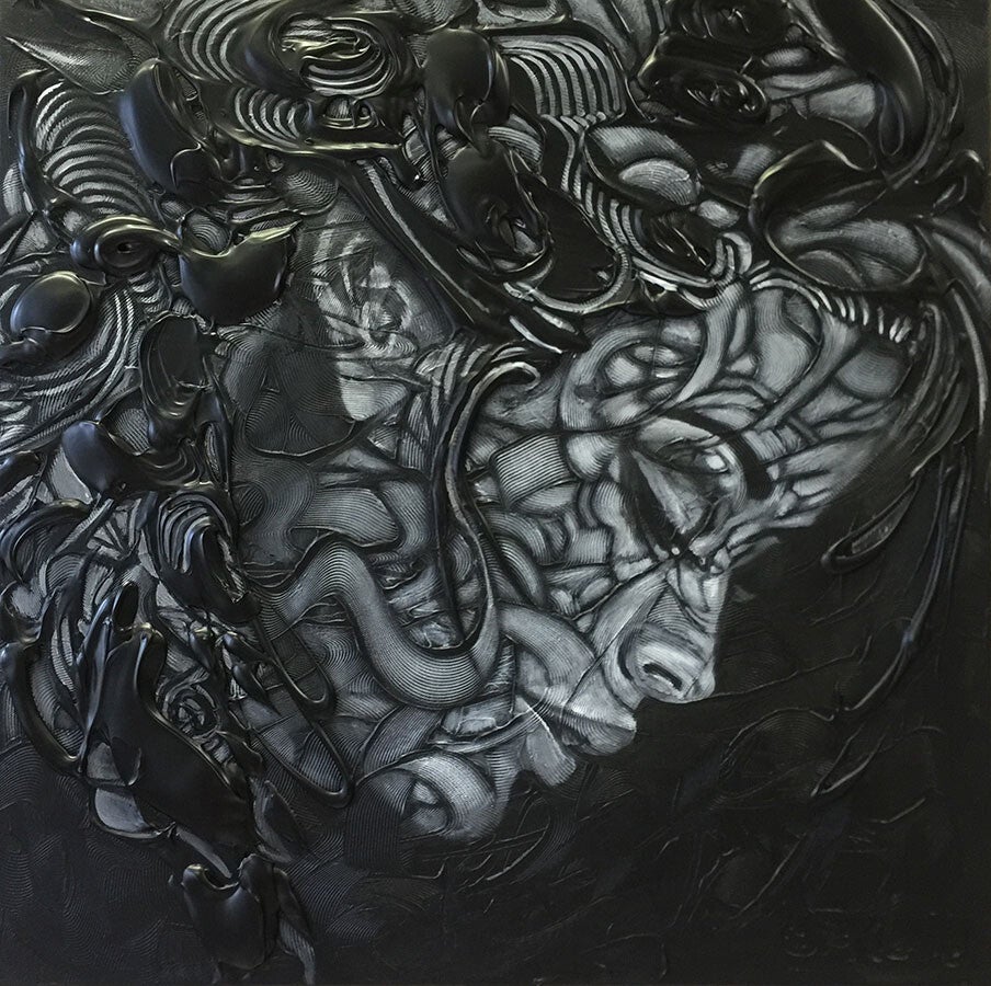 Savour-in-silence | 60x60x4cm | SOLD