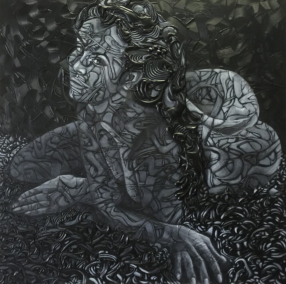 Strands-of-love | 100x100x4cm | SOLD
