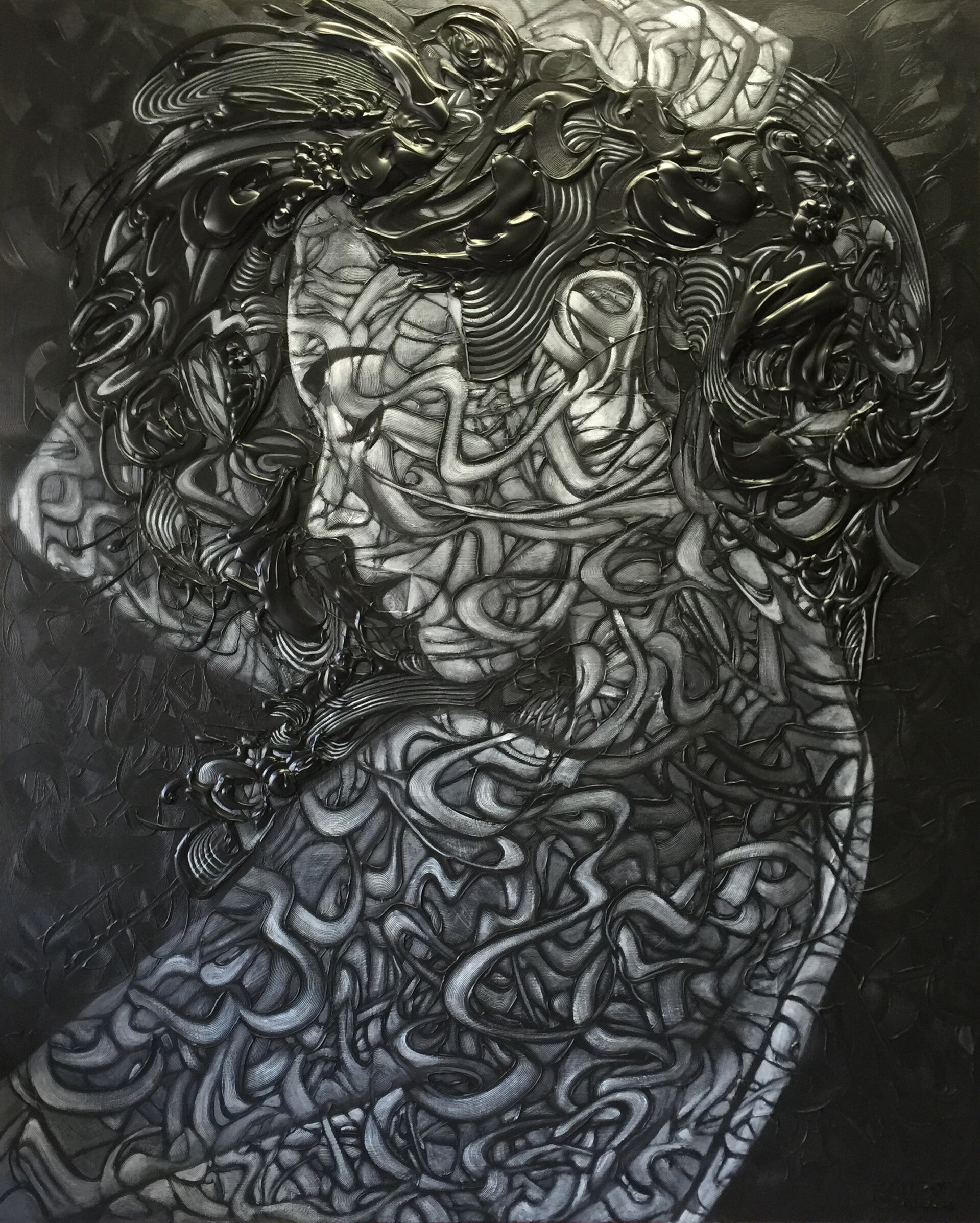 Strike-a-pose-150x120x4cm | SOLD