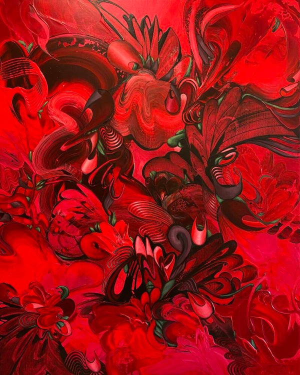 When Meaning And Purpose Come Together - Original painting from the DYNAMIC ABSTRACT SERIES - 150x120x4 cm - 59x47,2x1,6" - Acrylics on canvas