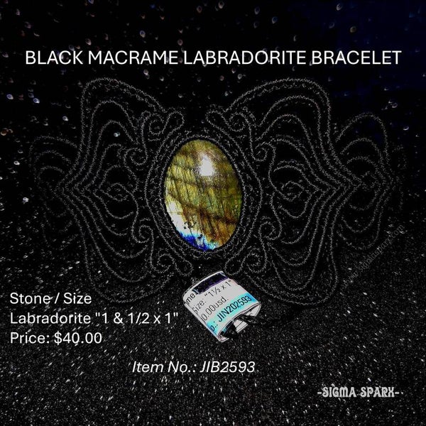 Black Labradorite Bracelet