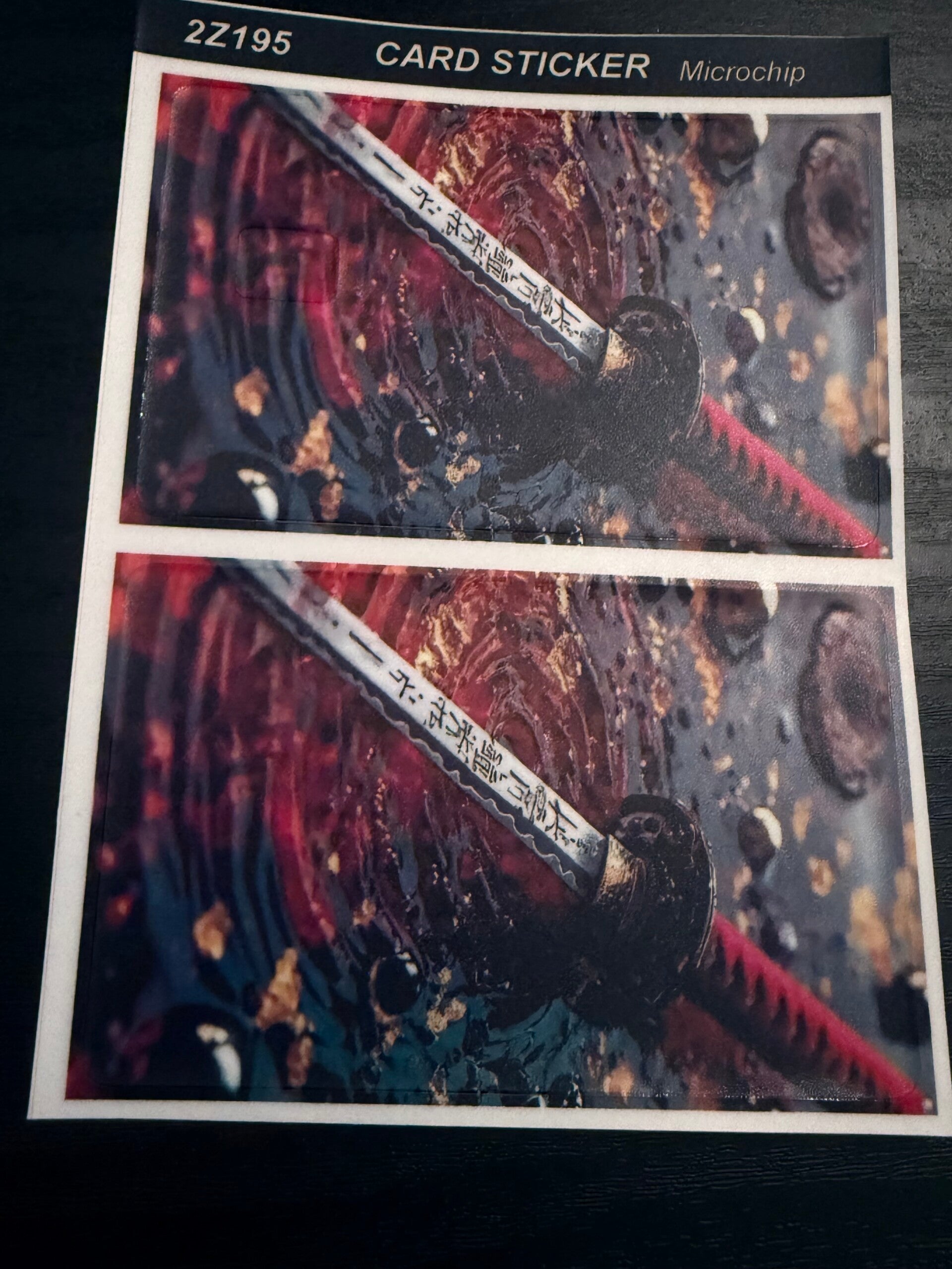 Samurai kaart sticker