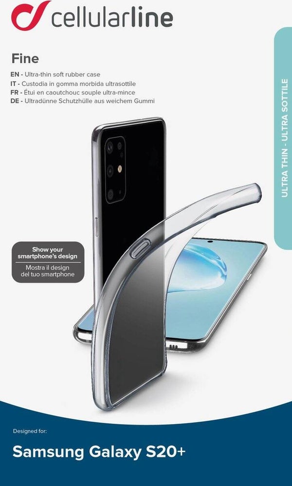 Cellularline FINECGALS11T Backcover Samsung Galaxy S20+ Transparant