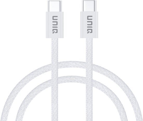 UNIQ Accessory USB-C naar USB-C Kabel 100cm - 60W - Wit