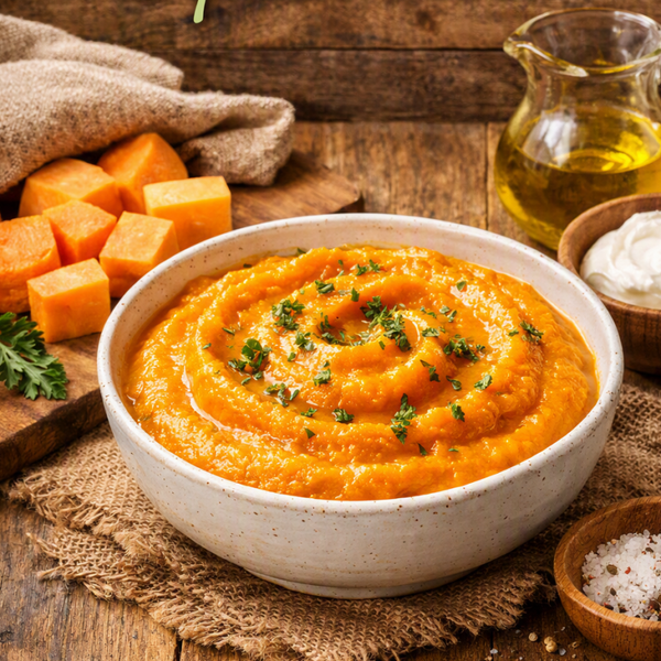 Sweet potato and squash puree