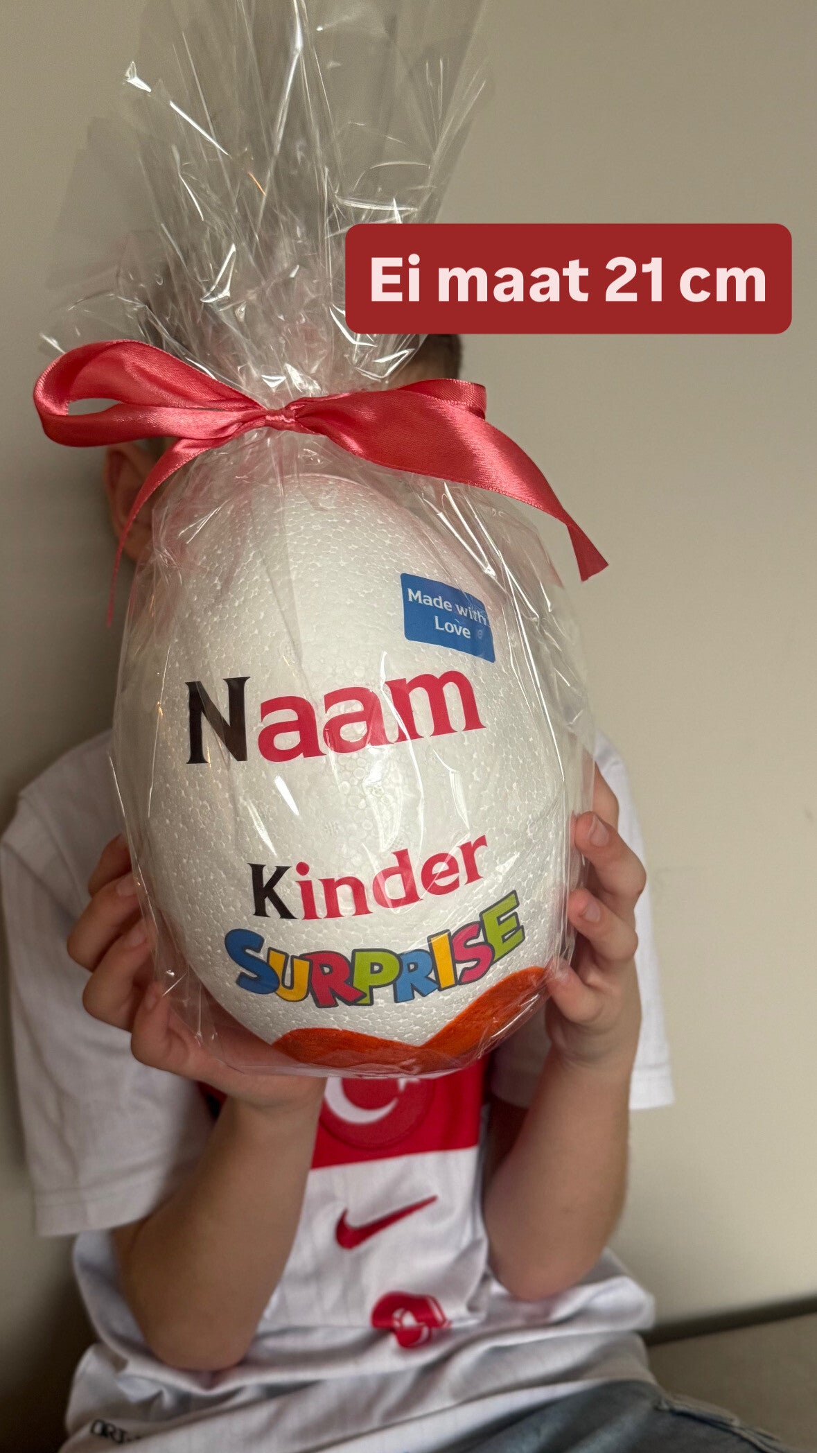 Gepersonaliseerd Ei incl chocolade- Standaard + Naam
