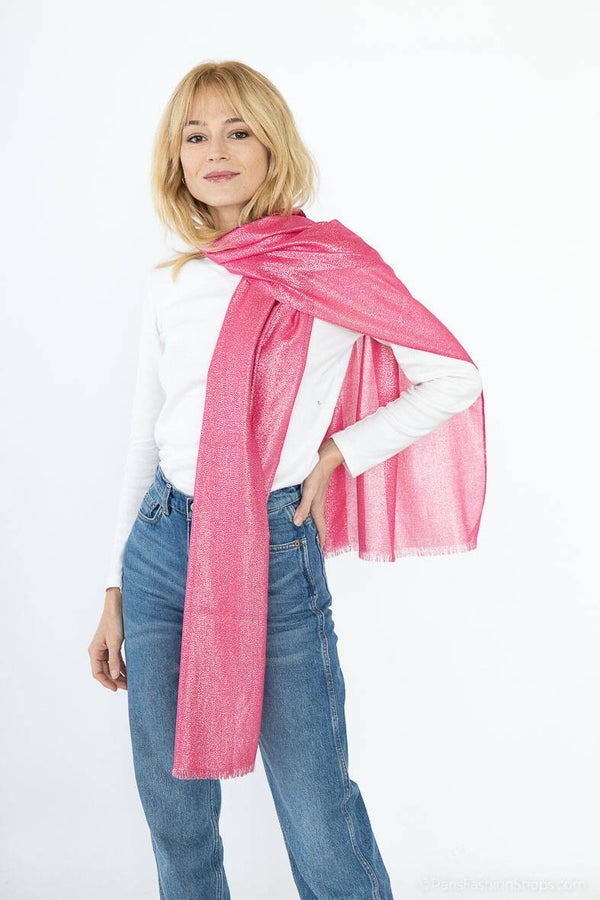 Glitter Sjaal Roze