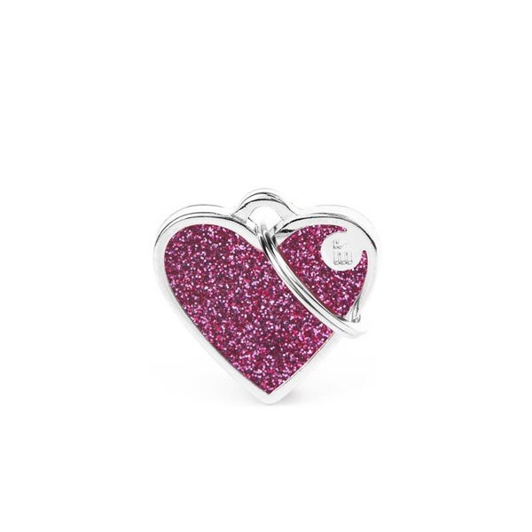 Glitter roze hart