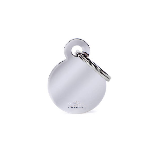 Rond verchroomd glanzend S