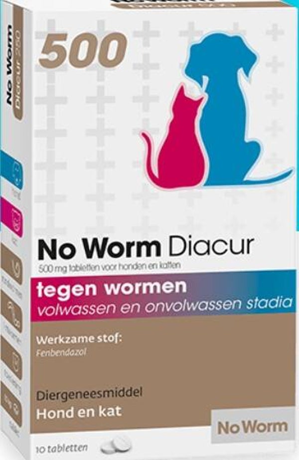 No Worm Diacur 500 10 Tab.