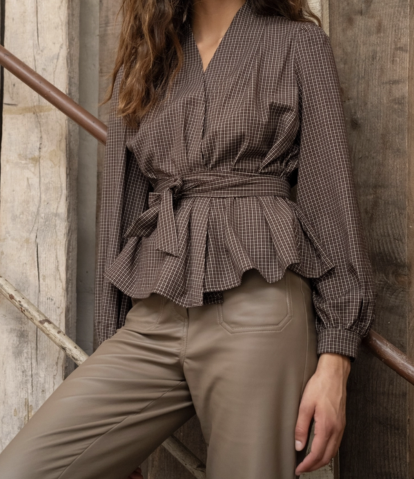 Blouse Émi bruin