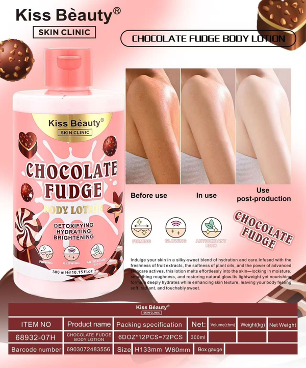 body milk chocolate kiss beauty 300ml