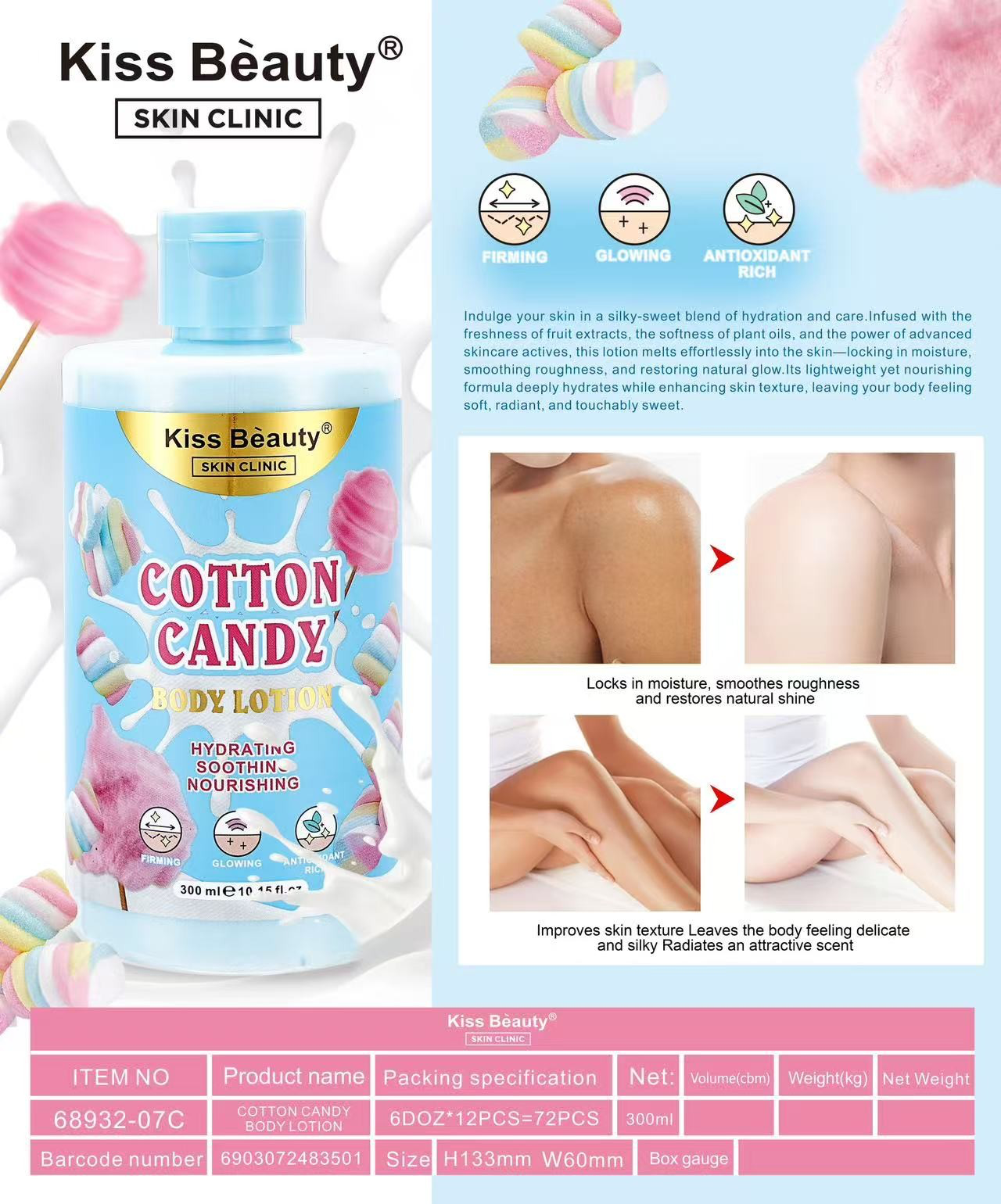 body milk nube de algodón