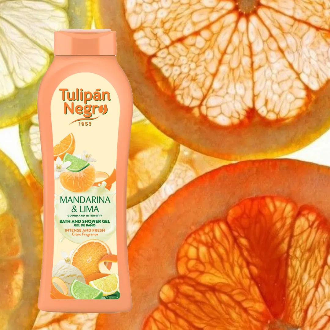 Tulipán negro de mandarina y lima