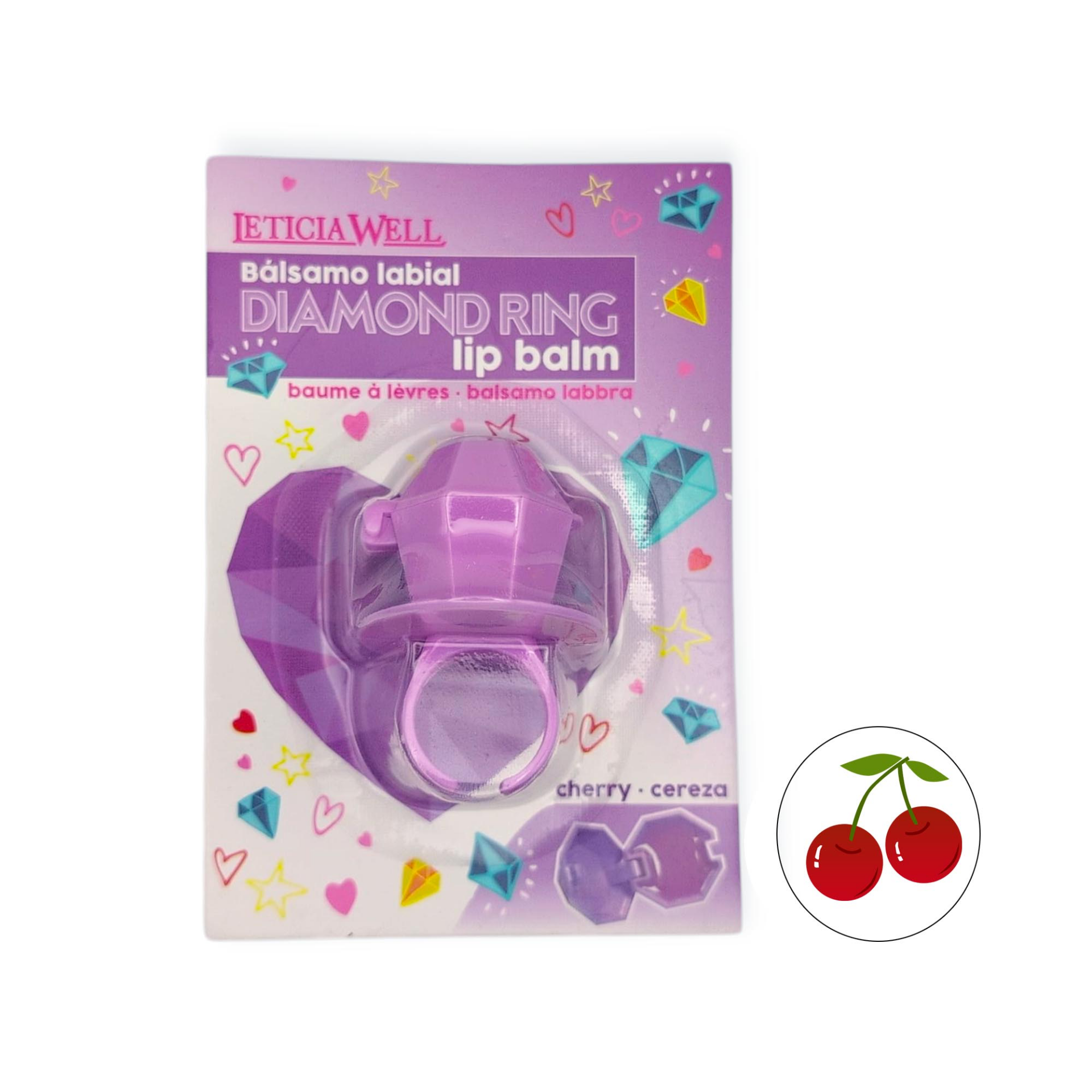 Bálsamo Labial Anillo Diamond Ring Cereza