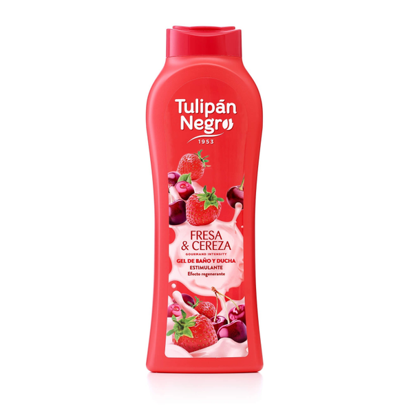 GEL DE BAÑO Y DUCHA FRESA Y CEREZA 650ML.
