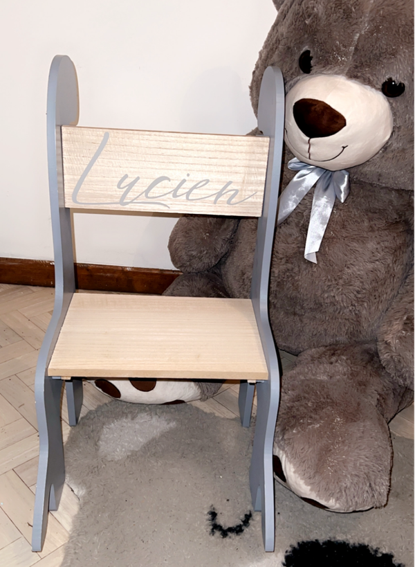 🪑 Chaise enfant personnalisée en bois