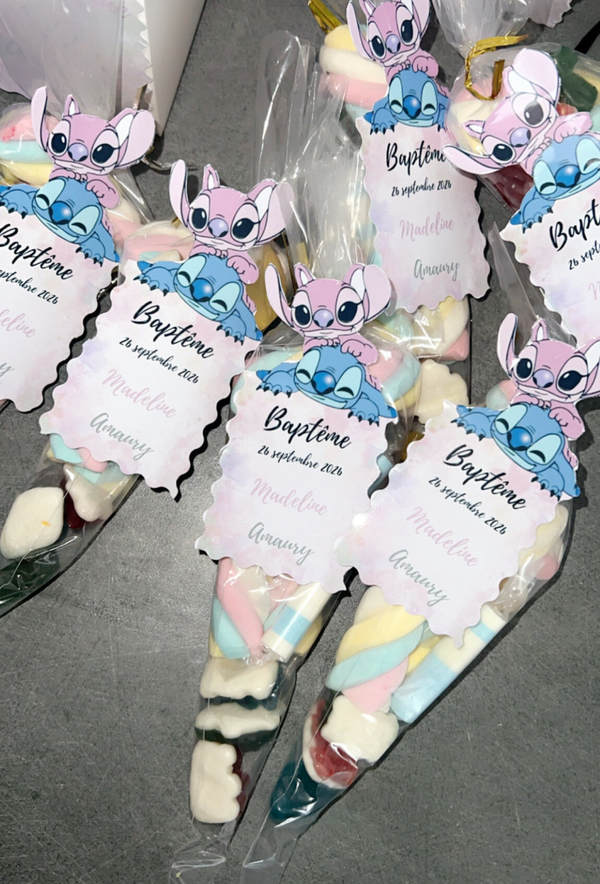 🍭 Cônes à bonbons personnalisés 🍭