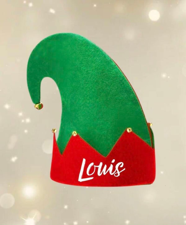 🎅🧝 Chapeau de lutin de Noël personnalisé avec prénom 🧝🎅